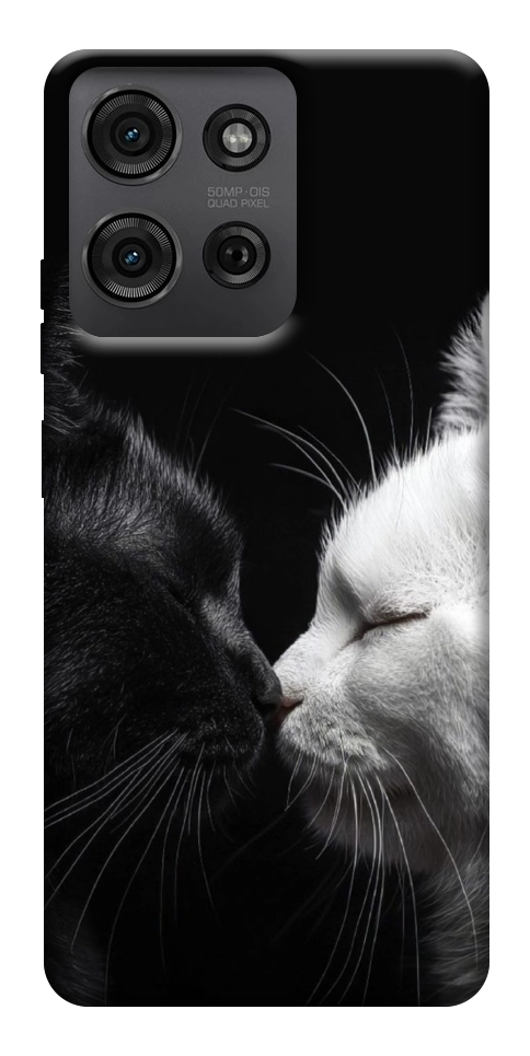 Чехол Black and white cats для Motorola Moto G75 5G