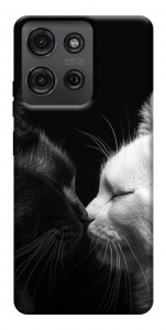Чехол Black and white cats для Motorola Moto G75 5G
