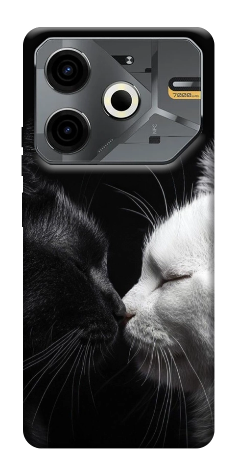 Чехол Black and white cats для TECNO Pova 6 Neo (LI6)