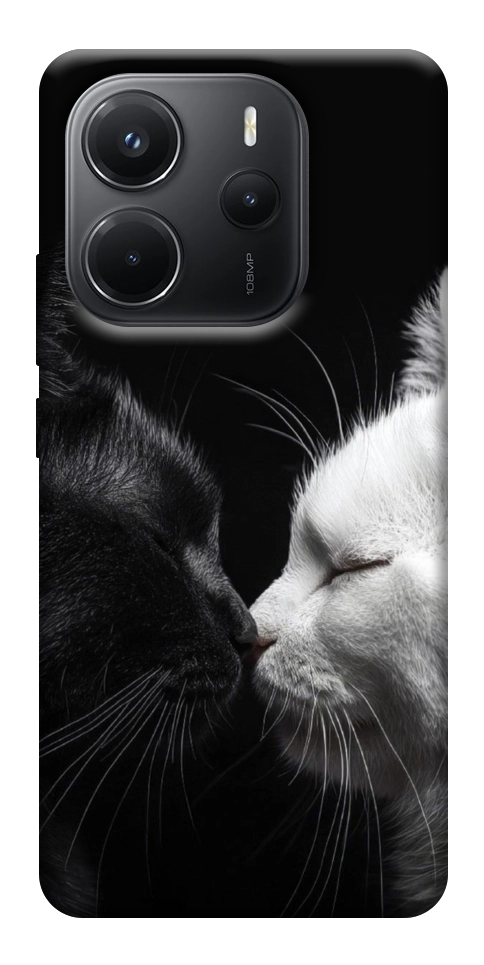 Чехол Black and white cats для Xiaomi Redmi Note 14 4G (Europe version)