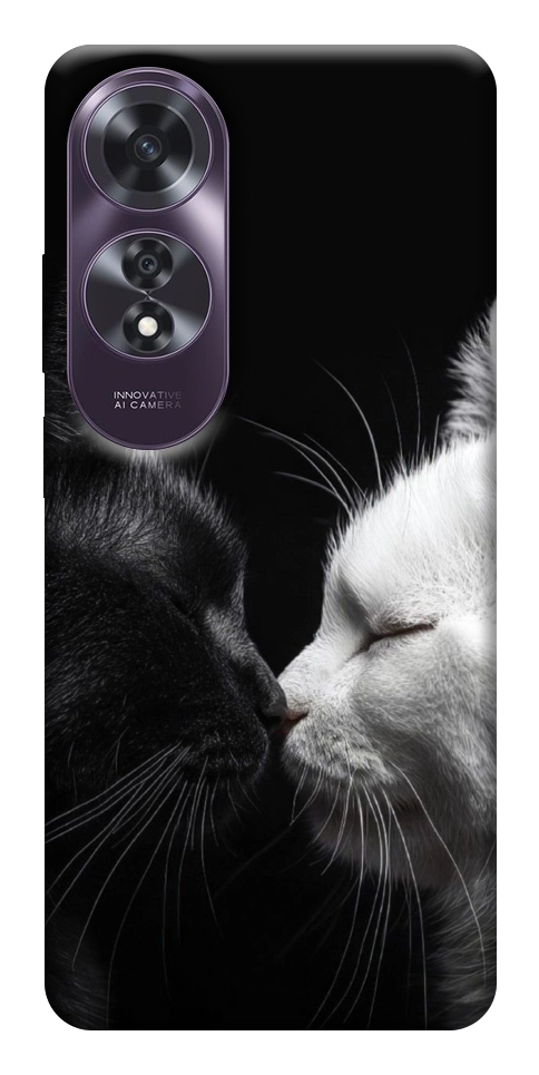 Чехол Black and white cats для Oppo A60 4G