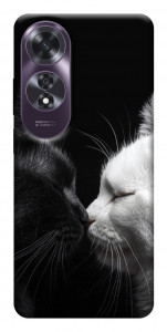 Чехол Black and white cats для Oppo A60 4G