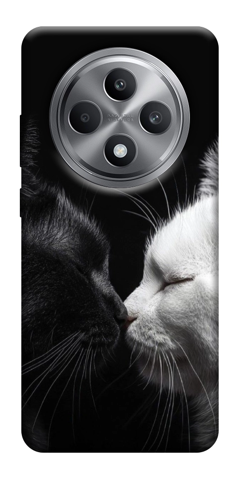 Чехол Black and white cats для Oppo Reno 12 F 4G
