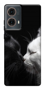Чехол Black and white cats для Motorola Moto G85