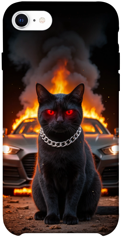Чехол Black trouble для iPhone SE (2020)