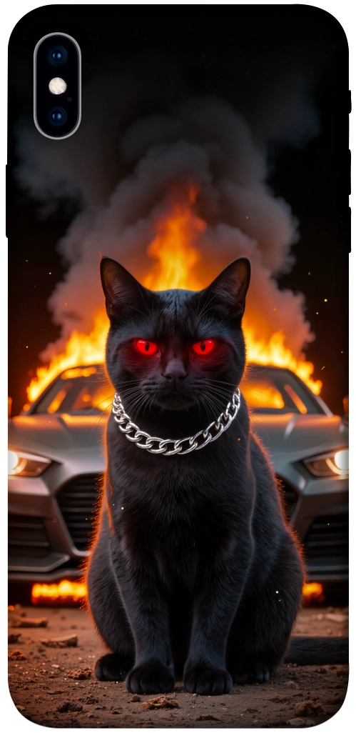 Чохол Black trouble для iPhone XS Max