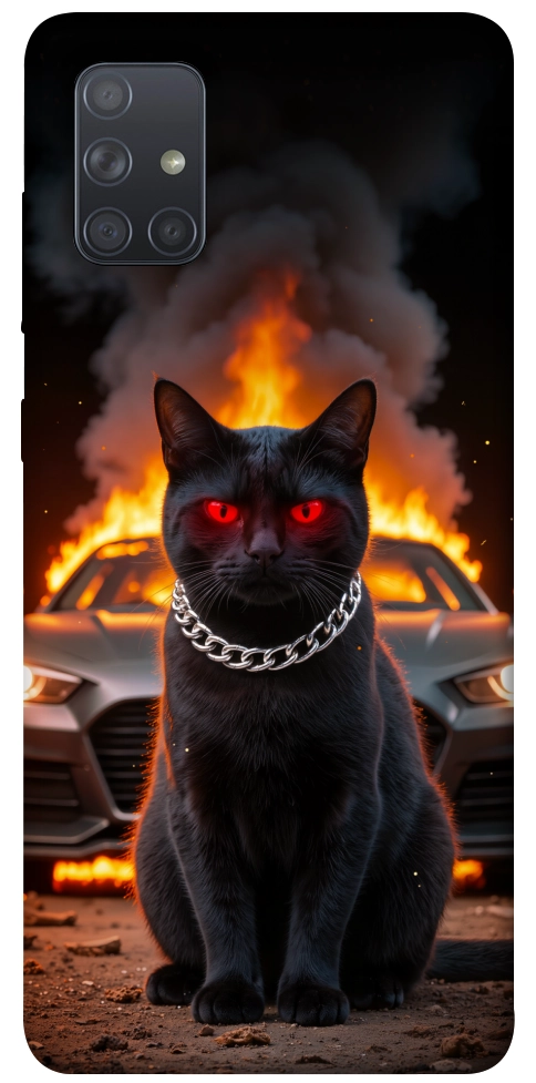 Чехол Black trouble для Galaxy A71 (2020)