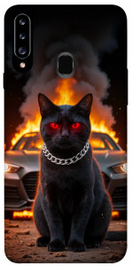 Чехол Black trouble для Galaxy A20s (2019)