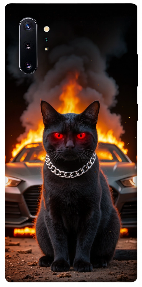 Чехол Black trouble для Galaxy Note 10+ (2019)