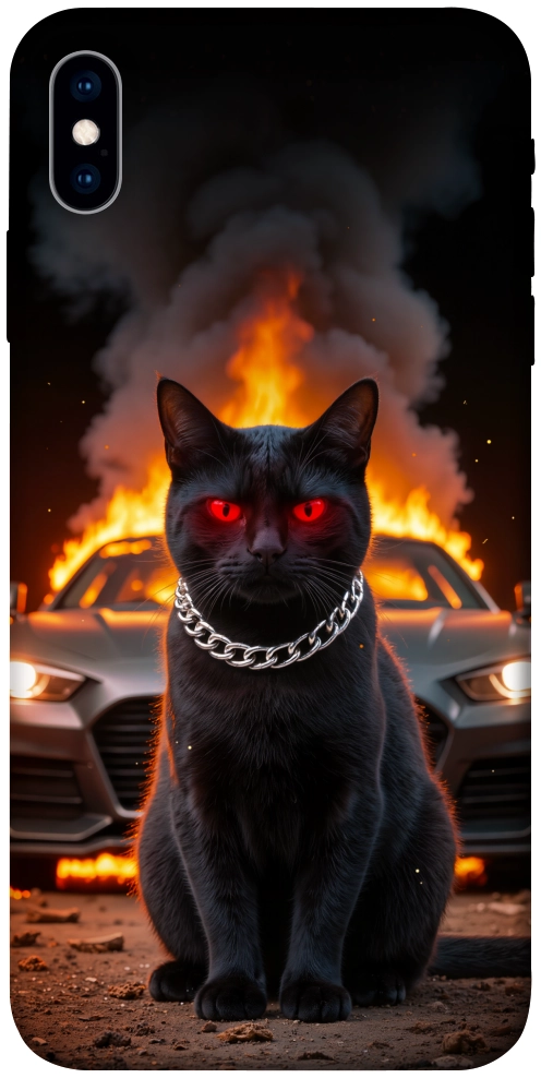 Чохол Black trouble для iPhone XS