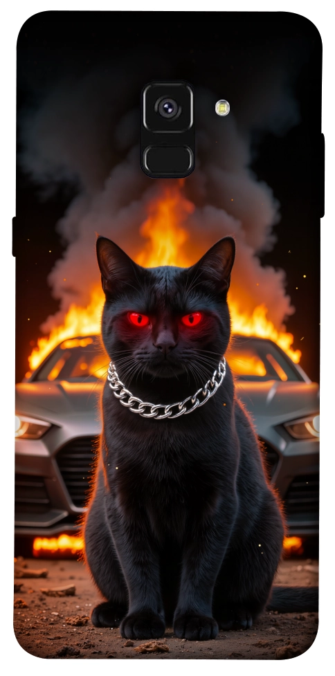 Чохол Black trouble для Galaxy A8 (2018)
