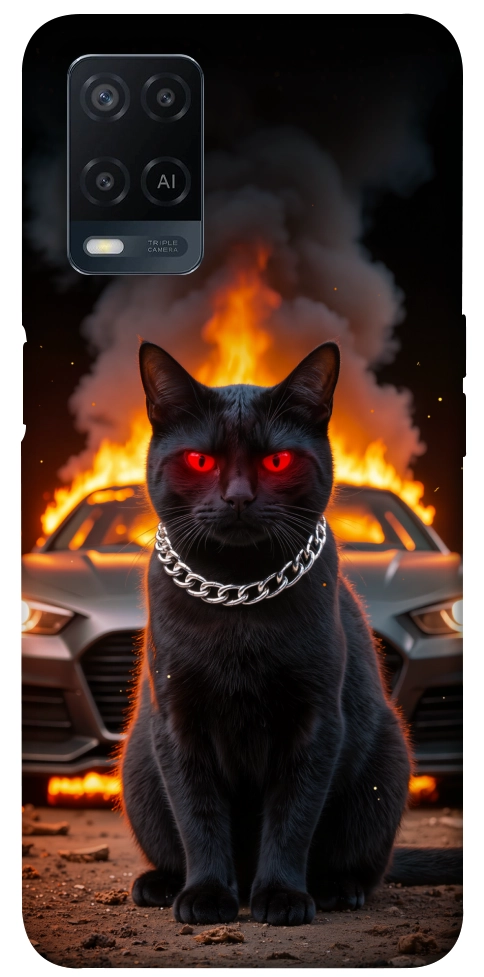 Чехол Black trouble для Oppo A54 4G