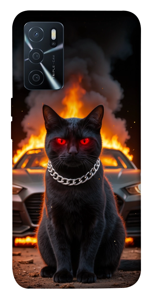 Чехол Black trouble для Oppo A16