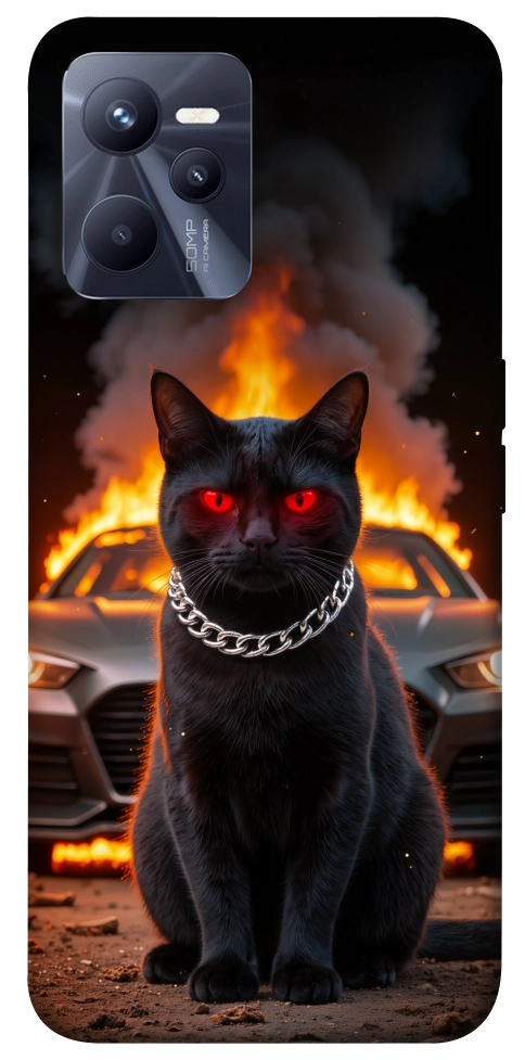 Чехол Black trouble для Realme C35