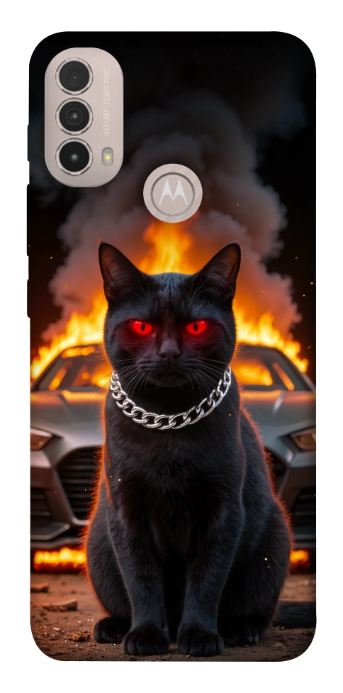 Чохол Black trouble для Motorola Moto E40
