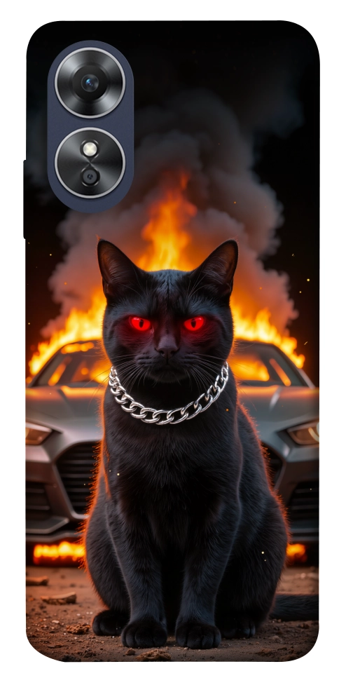 Чехол Black trouble для Oppo A17