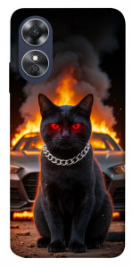 Чехол Black trouble для Oppo A17