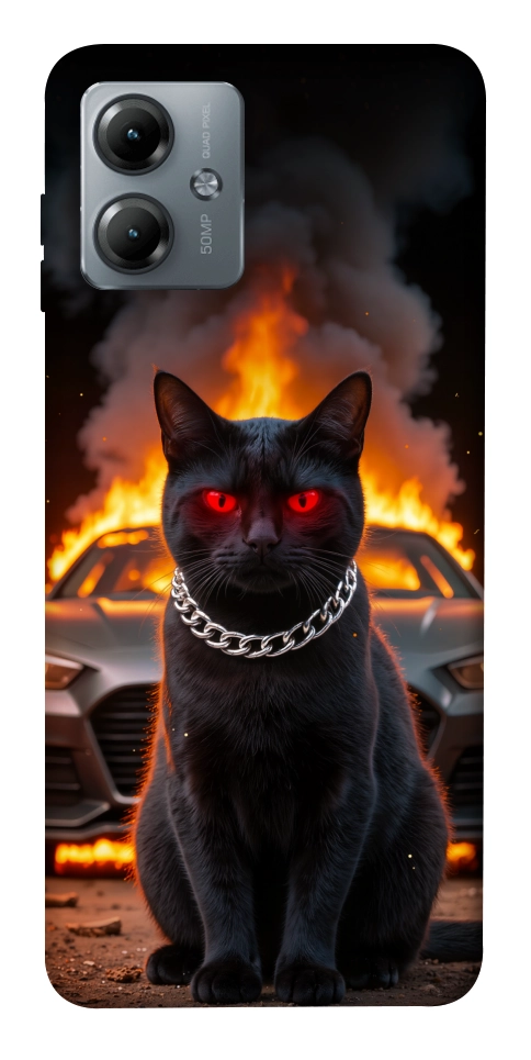 Чохол Black trouble для Motorola Moto G14