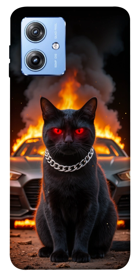 Чехол Black trouble для Motorola Moto G84