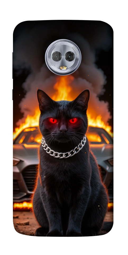 Чехол Black trouble для Motorola Moto G6 Plus