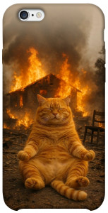 Чохол Burning cat для iPhone 6 (4.7'')