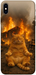 Чехол Burning cat для iPhone XS Max