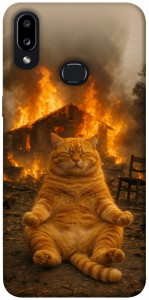 Чохол Burning cat для Galaxy A10s (2019)