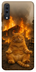 Чохол Burning cat для Galaxy A70 (2019)