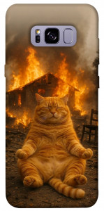 Чехол Burning cat для Galaxy S8+