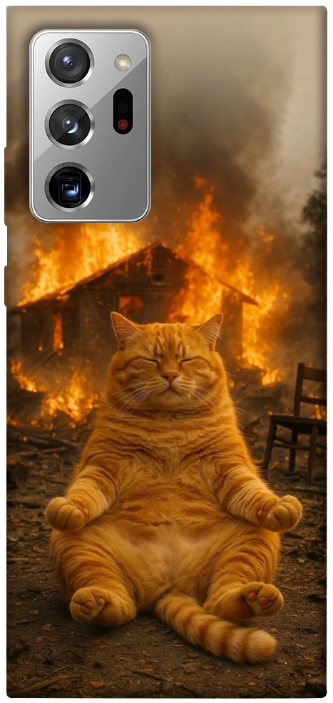 Чехол Burning cat для Galaxy Note 20 Ultra