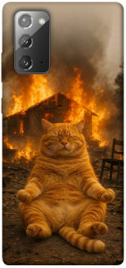 Чохол Burning cat для Galaxy Note 20