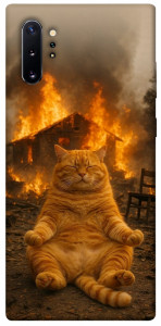 Чехол Burning cat для Galaxy Note 10+ (2019)