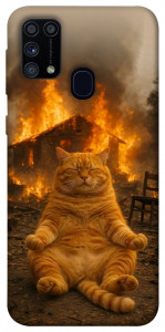 Чехол Burning cat для Galaxy M31 (2020)