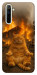 Чехол Burning cat для Realme 6
