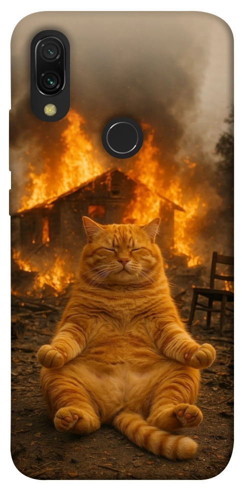 Чохол Burning cat для Xiaomi Redmi 7