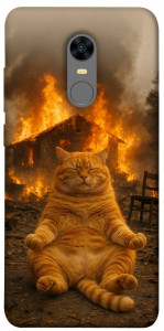 Чехол Burning cat для Xiaomi Redmi Note 5 (Single Camera)