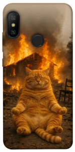Чохол Burning cat для Xiaomi Redmi 6 Pro