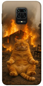 Чохол Burning cat для Xiaomi Redmi Note 9 Pro
