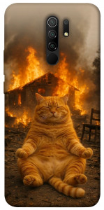 Чохол Burning cat для Xiaomi Redmi 9