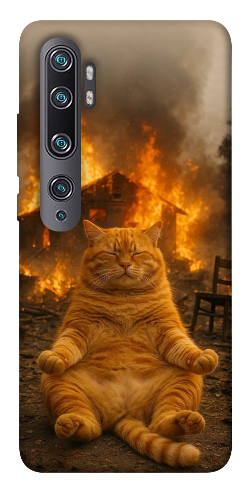 Чехол Burning cat для Xiaomi Mi Note 10