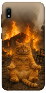Чохол Burning cat для Galaxy A10 (A105F)