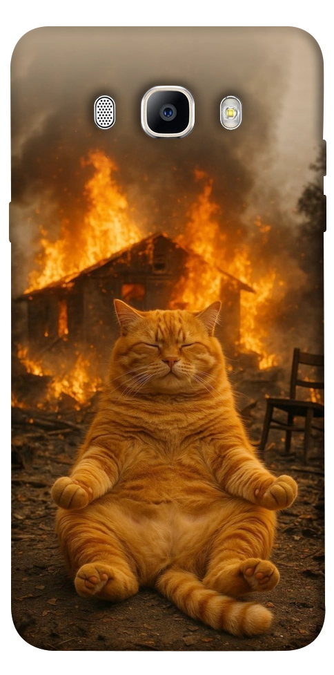 Чехол Burning cat для Galaxy J5 (2016)