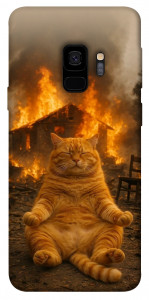 Чехол Burning cat для Galaxy S9