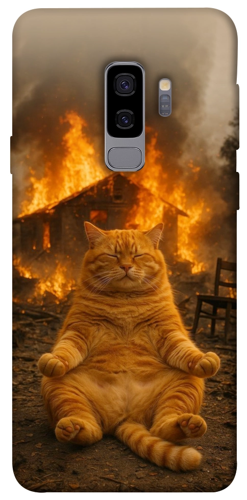 Чохол Burning cat для Galaxy S9+