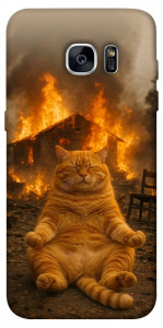 Чохол Burning cat для Galaxy S7 Edge