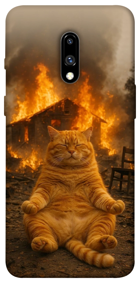 Чехол Burning cat для OnePlus 7