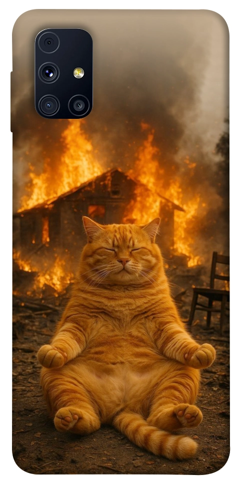 Чехол Burning cat для Galaxy M31s