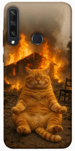 Чохол Burning cat для Huawei Y6p