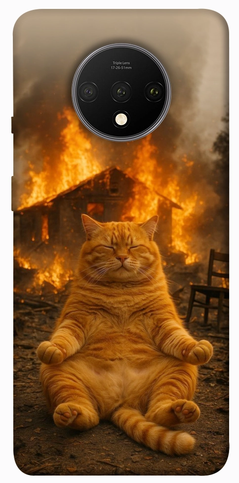 Чехол Burning cat для OnePlus 7T