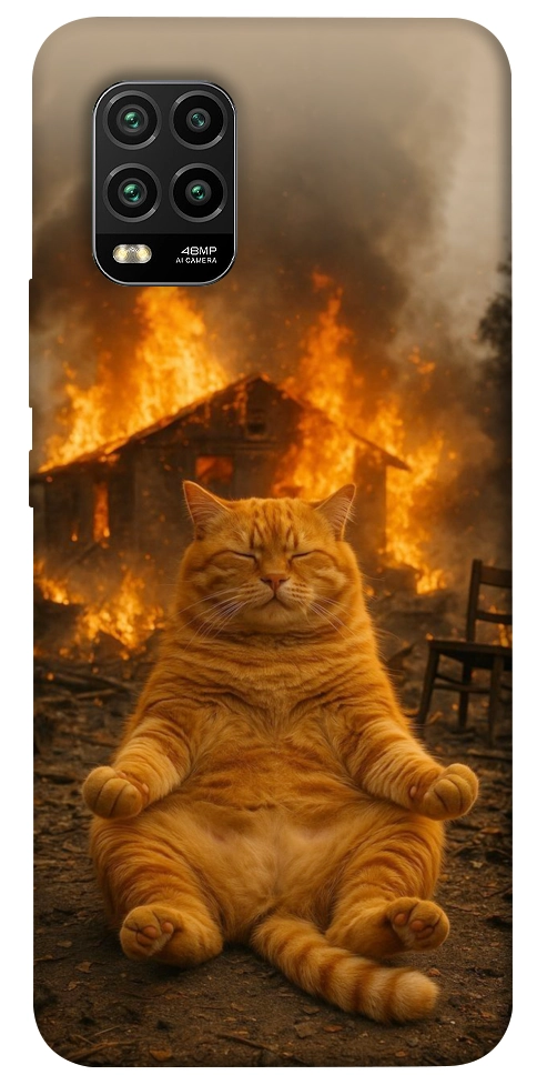 Чохол Burning cat для Xiaomi Mi 10 Lite
